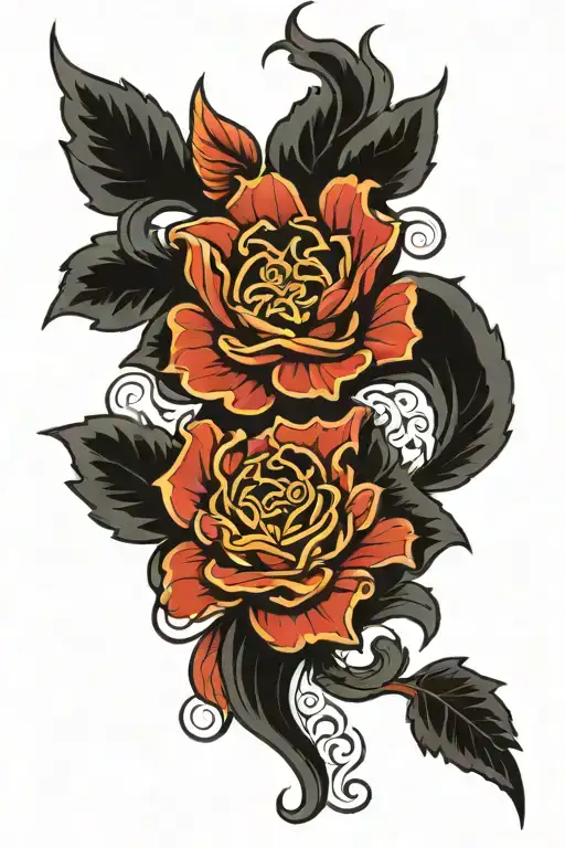 irezumi inside upper arm tattoo design idea