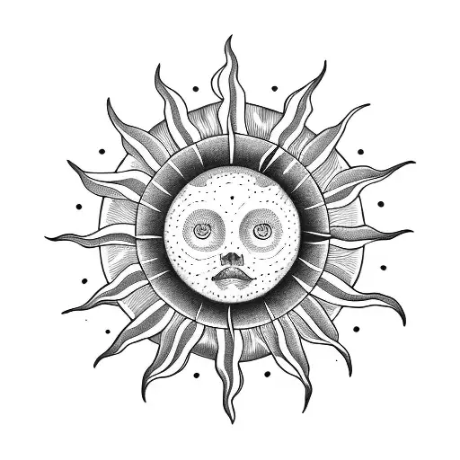 sun of may tattoo design idea