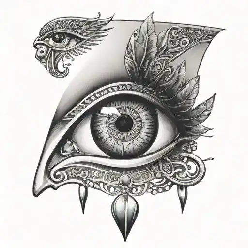 egyptian eye tattoo tattoo design idea