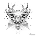 Minotaur tattoo design idea