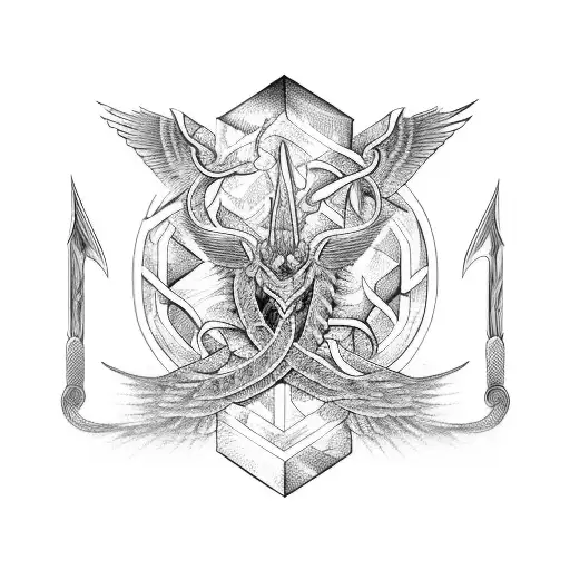 caduceus tattoo design idea