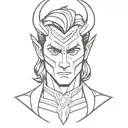 Loki Marvel God tattoo design idea