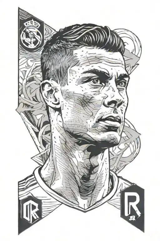 Cristiano Ronaldo tattoo design idea
