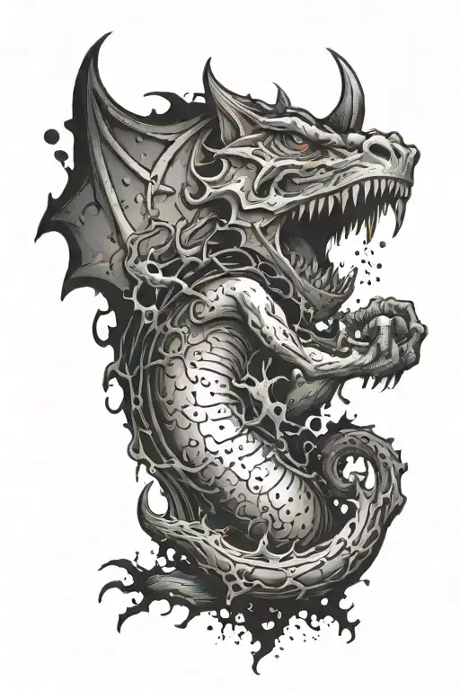 accident scene who means stregth courage and personal victory after a period of pain and suffering tattoo design idea