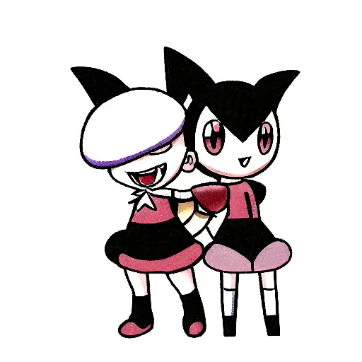 two pokemons tattoo design idea