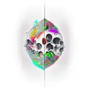 Morango e andando de skate tattoo design idea