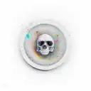 Morango e andando de skate tattoo design idea