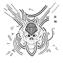 Morango  andando de skate tattoo design idea