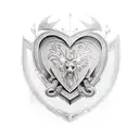 shield maidens brokenheart tattoo design idea