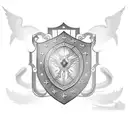 shield maidens brokenheart tattoo design idea