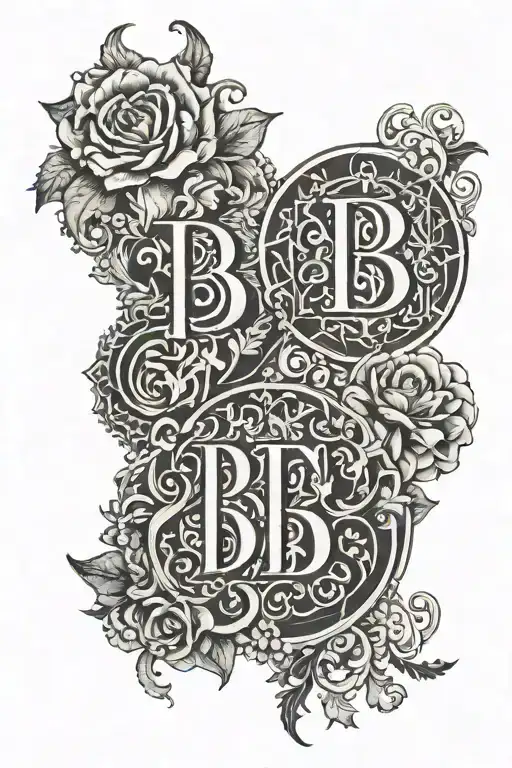 3 Brothers intials BHS tattoo design idea