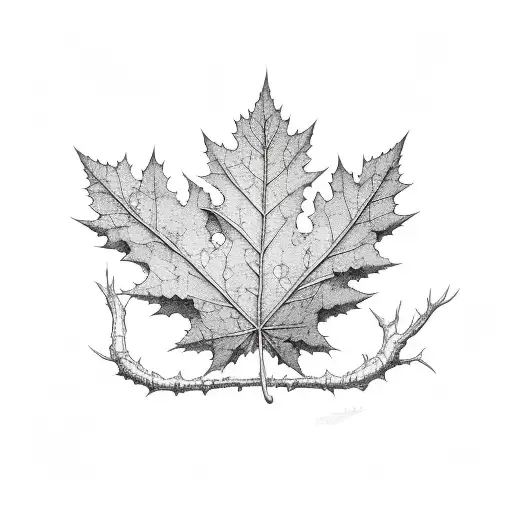 swamp white oak leaves pauldron tattoo design idea