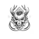 Gothic iron black gate tattoo design idea