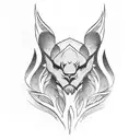 Gothic iron black gate tattoo design idea