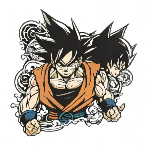 Goku tattoo design idea