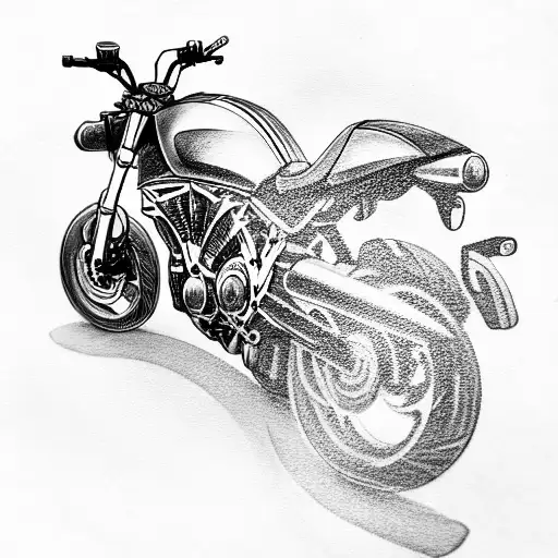 Honor Motorcycle tattoo design idea