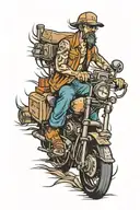 truck driver tattoo design idea