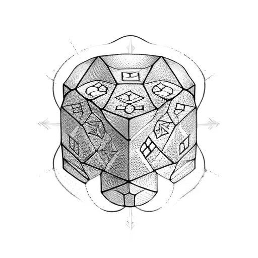 Dice tattoo design idea
