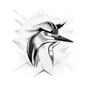 Comunist Heron tattoo design idea