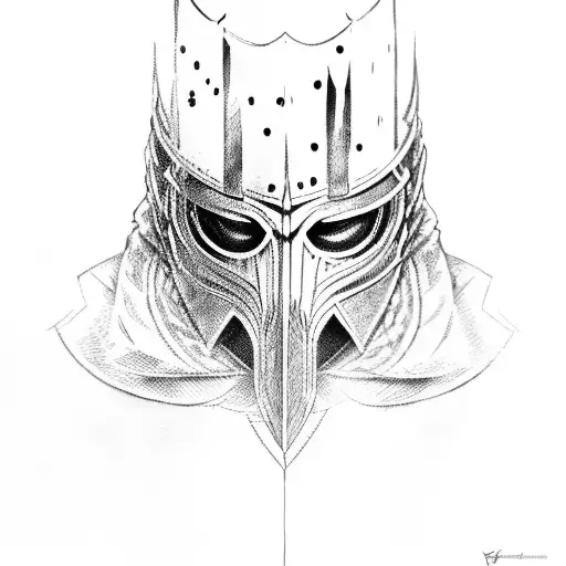 knight artorias tattoo design idea