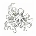 octopus,sea,poseidon tattoo design idea