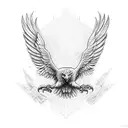 eagle throat  tattoo design idea
