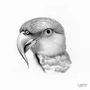 bird with a scroll with quote written in the scroll "in union there is strength" tattoo design idea