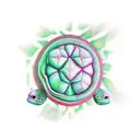 faça uma tartaruga um  cacto um Darum tattoo design idea