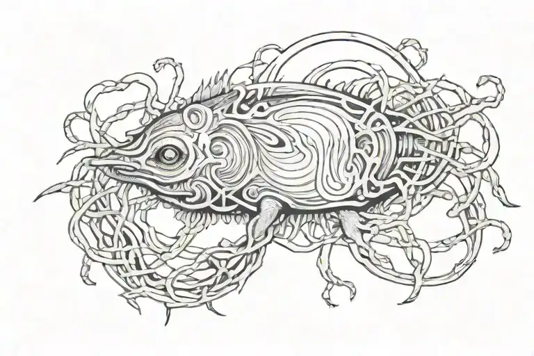 Anxiety tattoo design idea