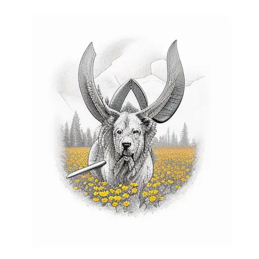 valley Plowed field prophet gold bar tattoo design idea