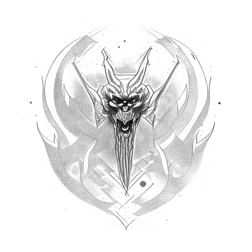 elder wand tattoo design idea