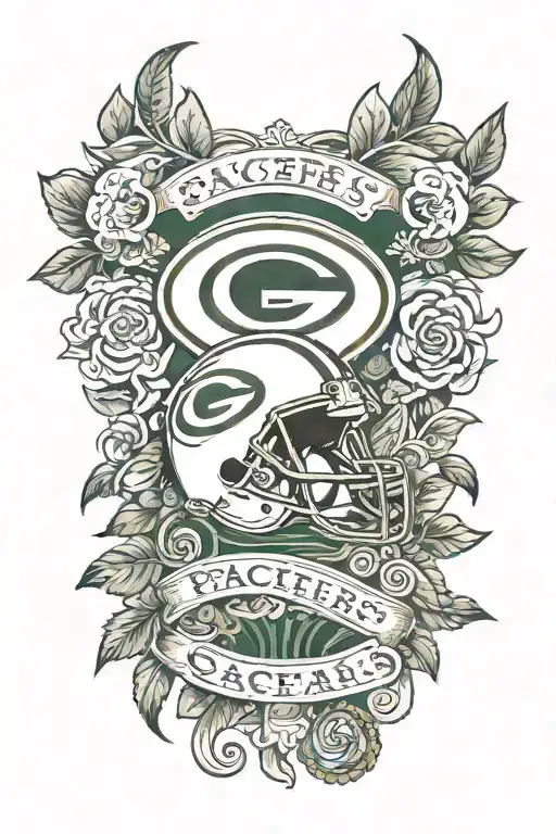 Green Bay packers tattoo design idea