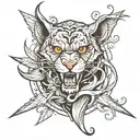 rage tattoo design idea