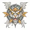 rage tattoo design idea