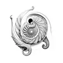 nautilus tattoo design idea