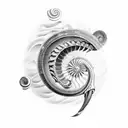 nautilus tattoo design idea
