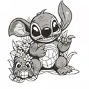 Lilo & Stitch tattoo design idea