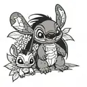 Lilo & Stitch tattoo design idea