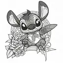 Lilo & Stitch tattoo design idea