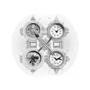 two clocks, one with 11:16 and one with 11:18 11/3/2015 Irish heritage catholic faith loving husband tattoo design idea