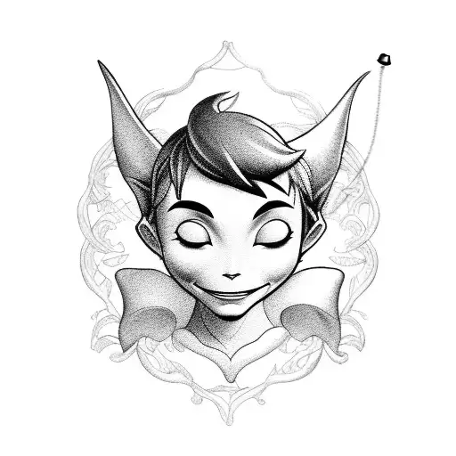 Peter Pan tattoo design idea