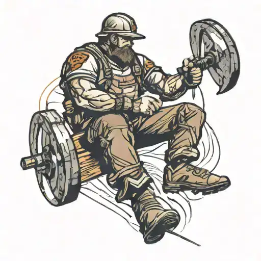 lineman tattoo design idea
