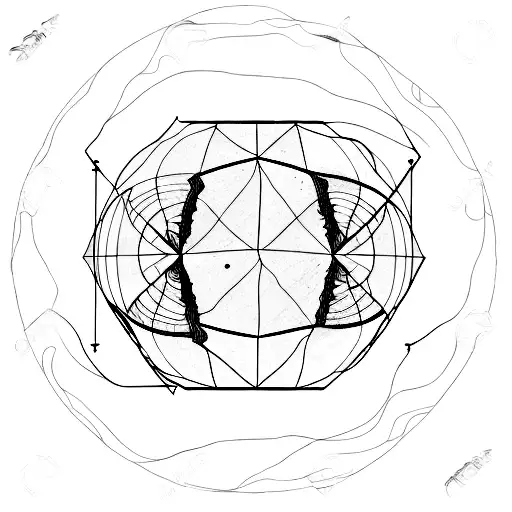 An intricate black and grey design of Earth's layers, showcasing the client's interests in geology and the planet tattoo design idea