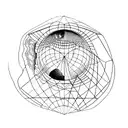 An intricate black and grey design of Earth's layers, showcasing the client's interests in geology and the planet tattoo design idea