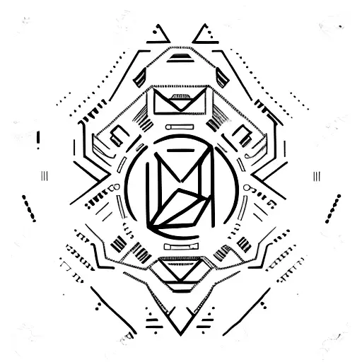 Design a tattoo that incorporates binary code and a sports-related symbol tattoo design idea