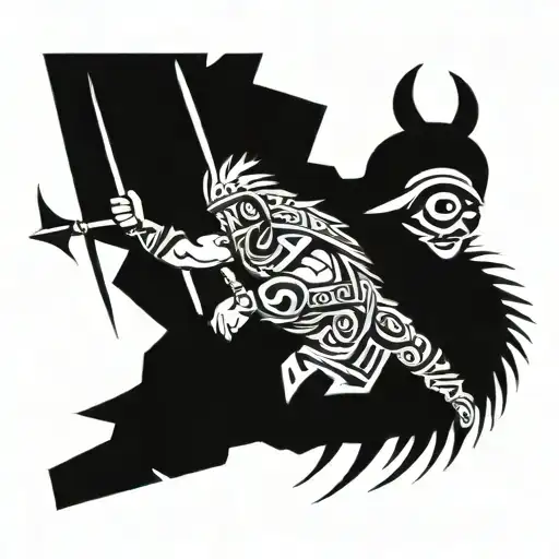 david vs goliath tattoo design idea