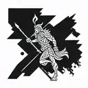 david vs goliath tattoo design idea