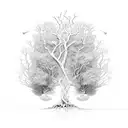 Knowledge tree tattoo design idea