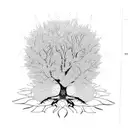 Knowledge tree tattoo design idea