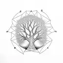 Knowledge tree tattoo design idea